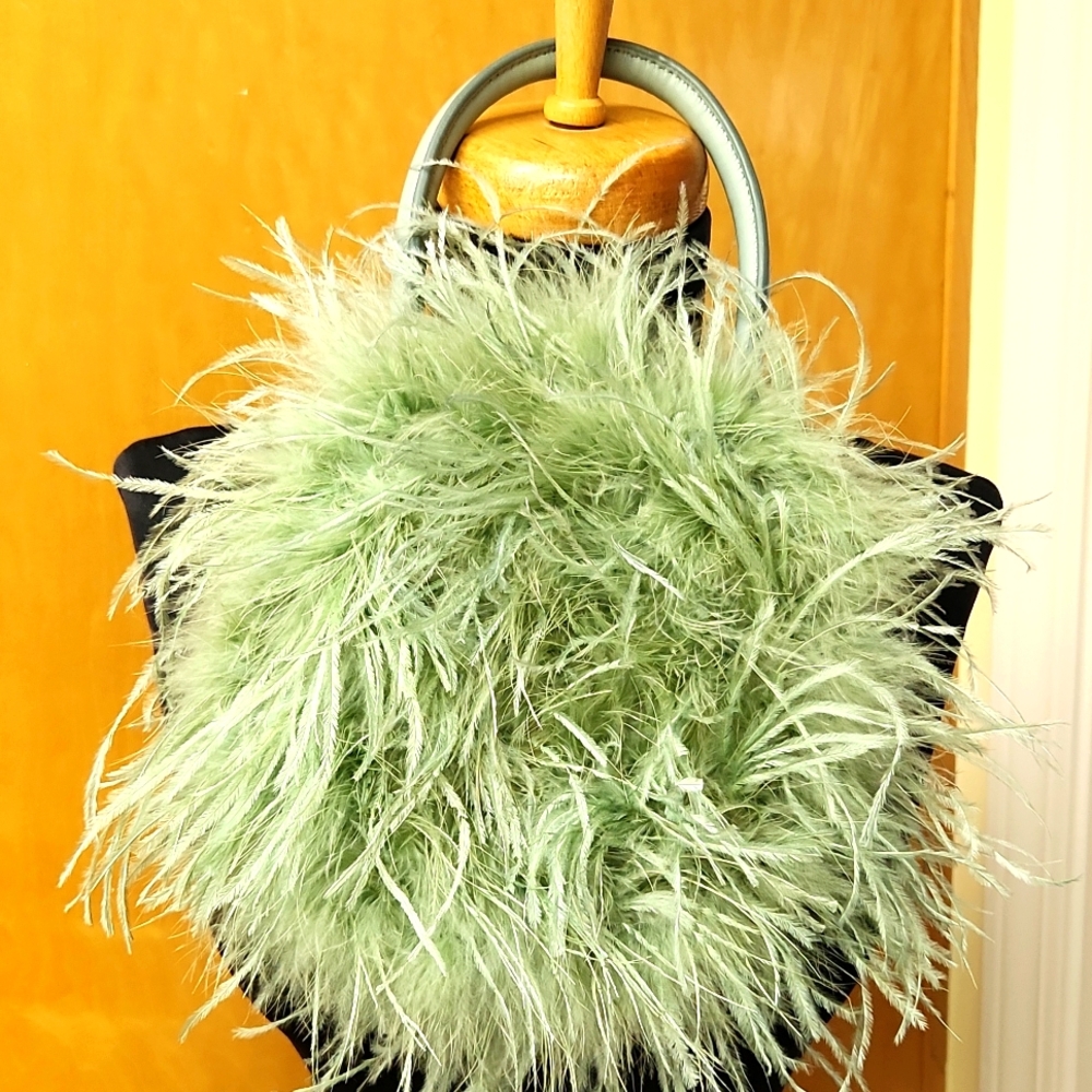 Ostrich feather bag